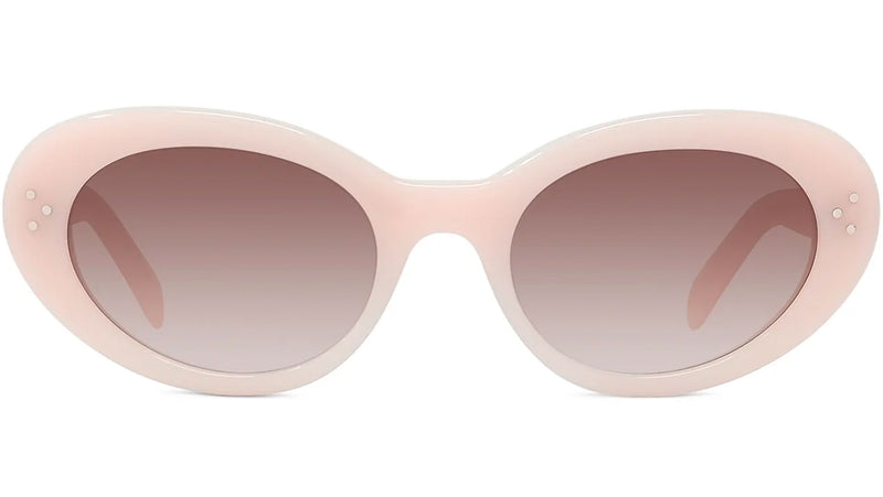 CELINE 3 Dots Pastel Rose Round Sunglasses