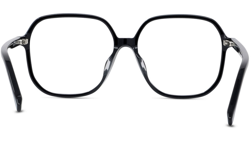 Youthful Energy Thin Black Rectangular Eyeglasses