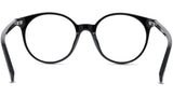 Youthful Energy Thin Black Round Eyeglasses