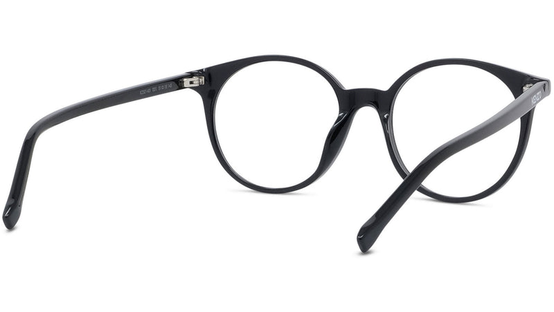 Youthful Energy Thin Black Round Eyeglasses