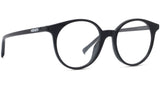 Youthful Energy Thin Black Round Eyeglasses