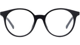 Youthful Energy Thin Black Round Eyeglasses