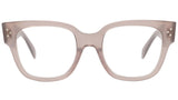 CELINE 3 Dots Light Brown Square Eyeglasses