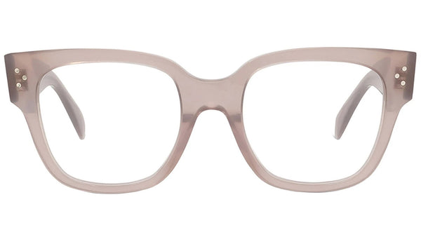 CELINE 3 Dots Light Brown Square Eyeglasses