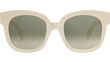 CELINE 3 Dots Ivory Geometric Sunglasses