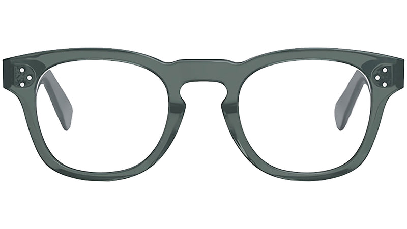 CELINE 3 Dots Sage Square Eyeglasses