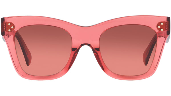 CELINE 3 Dots Rose Crystal Cat Eye Sunglasses