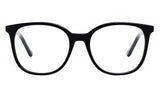 Youthful Energy Thin Black Square Eyeglasses