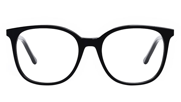 Youthful Energy Thin Black Square Eyeglasses