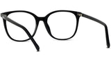 Youthful Energy Thin Black Square Eyeglasses