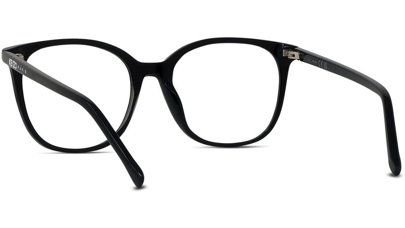Youthful Energy Thin Black Square Eyeglasses