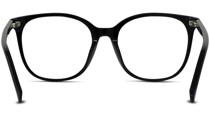 Youthful Energy Thin Black Square Eyeglasses