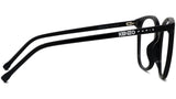 Youthful Energy Thin Black Square Eyeglasses