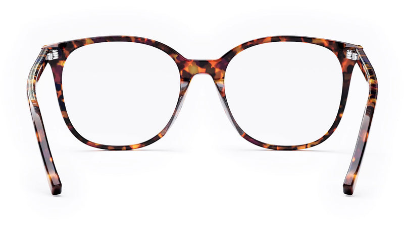 Youthful Energy Thin Havana Square Eyeglasses