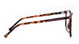 Youthful Energy Thin Havana Square Eyeglasses