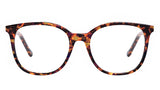 Youthful Energy Thin Havana Square Eyeglasses