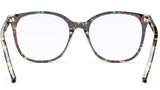 Youthful Energy Thin Havana Square Eyeglasses