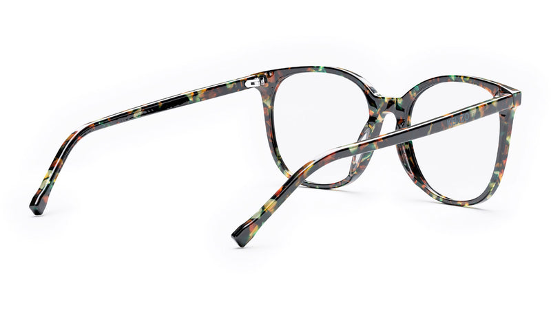 Youthful Energy Thin Havana Square Eyeglasses