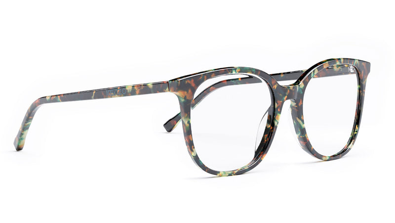 Youthful Energy Thin Havana Square Eyeglasses