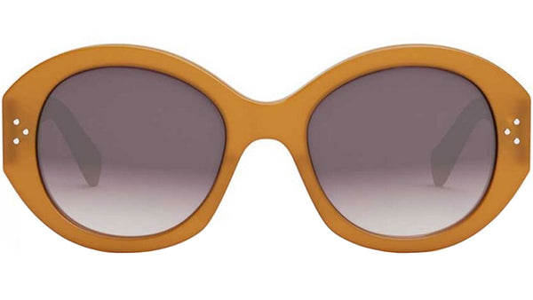 CELINE 3 Dots Brown Round Sunglasses