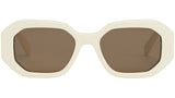 CELINE 3 Dots Ivory Geometric Sunglasses