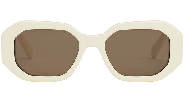 CELINE 3 Dots Ivory Geometric Sunglasses