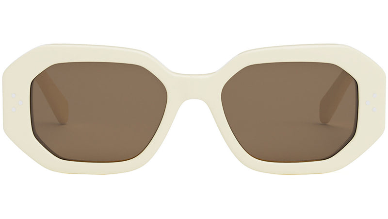 CELINE 3 Dots Ivory Geometric Sunglasses