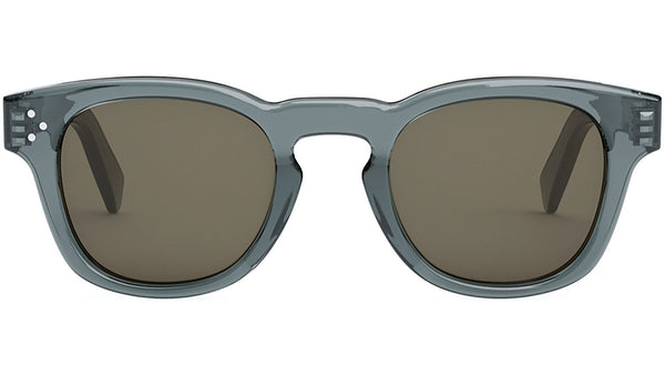 CELINE 3 Dots Shiny Blue Square Sunglasses