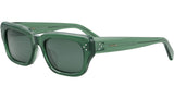 CELINE 3 Dots Green Rectangular Sunglasses