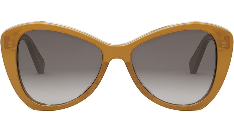 CELINE Thin Honey Butterfly Sunglasses