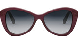 CELINE Thin Burgundy Butterfly Sunglasses
