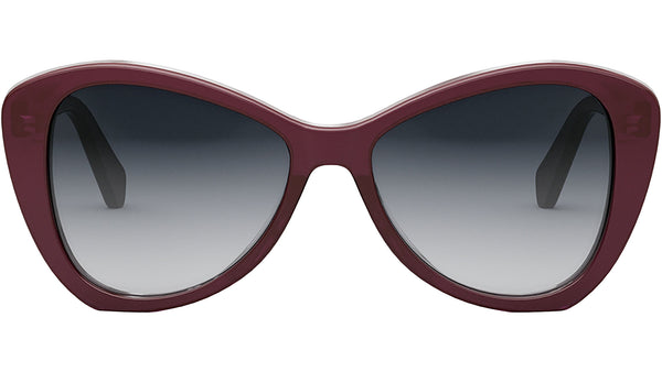 CELINE Thin Burgundy Butterfly Sunglasses