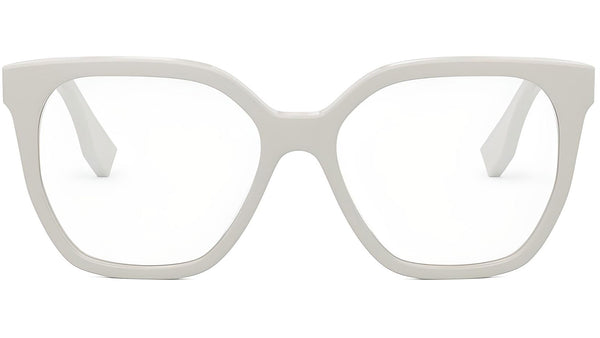 Lettering Brown Geometric Eyeglasses