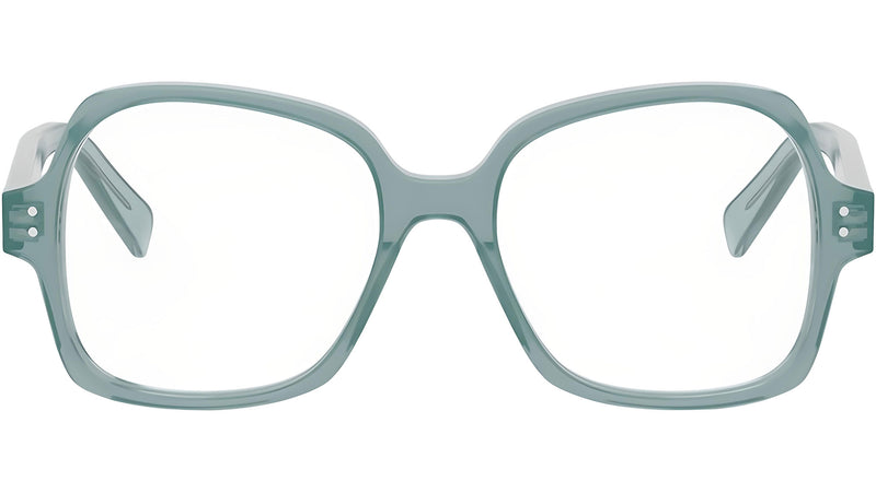 CELINE Thin Green Geometric Eyeglasses