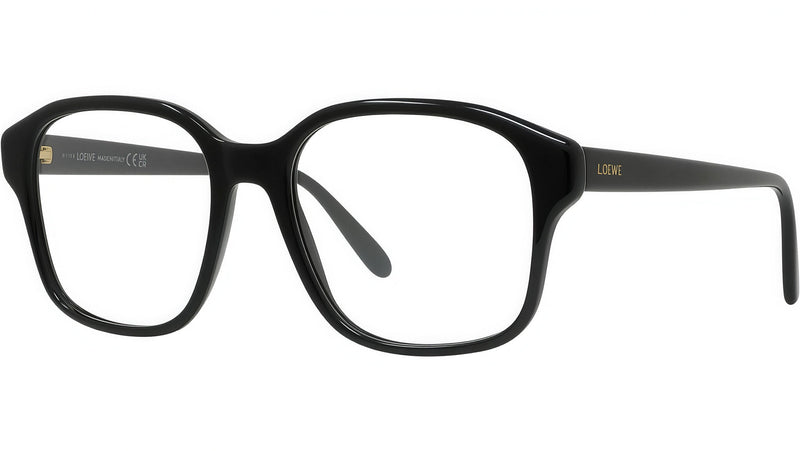 Slim Black Square Eyeglasses