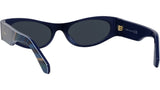 Signature Blue Geometric Sunglasses