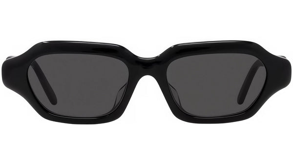 Slim Black Geometric Sunglasses