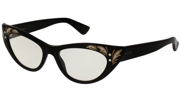 GG0089S shiny black and clear