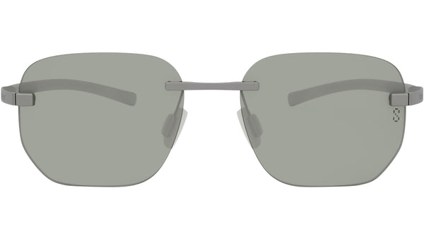 Flex Silver Geometric Sunglasses
