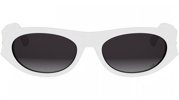 DiorGlow B2I White Oval Sunglasses