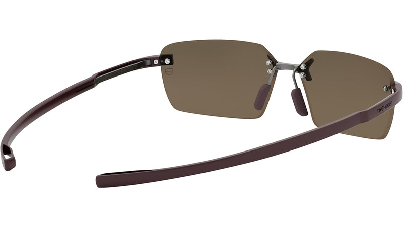 Flex Silver Rectangular Sunglasses