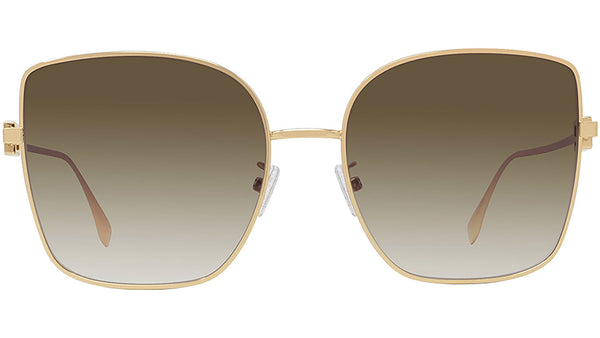 Baguette Gold Square Sunglasses