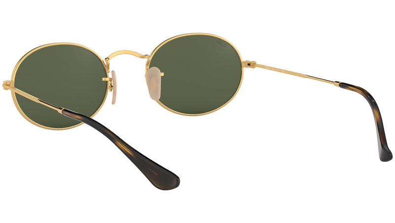 Oval Flat Lenses RB3547N 001 Gold Green