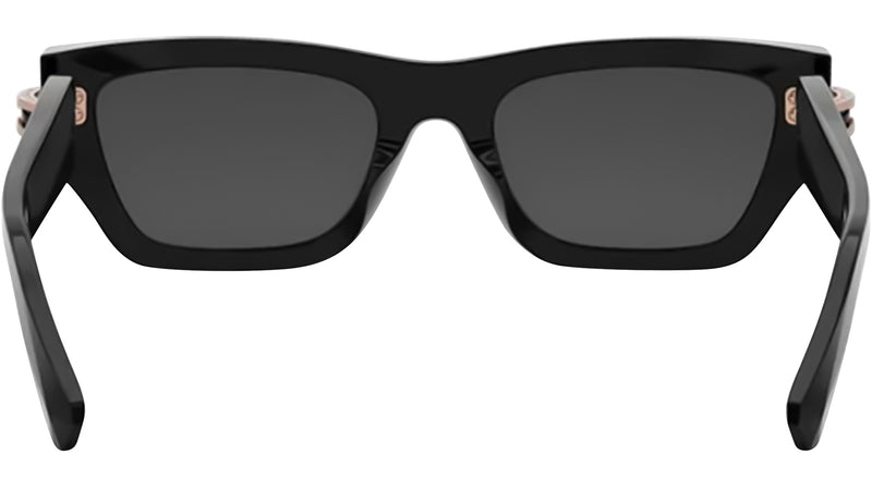 B.zero1 Black Rectangular Sunglasses