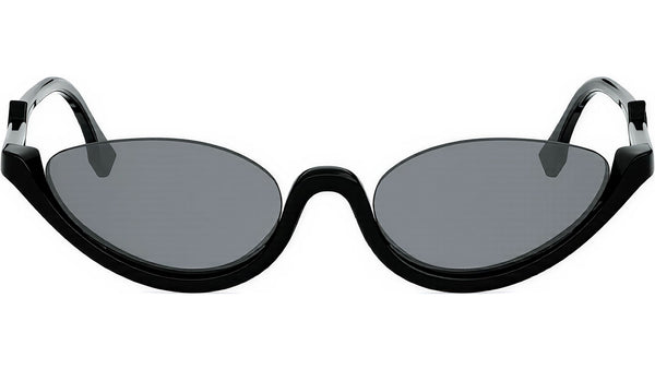 FF Diamonds Black Oval Sunglasses