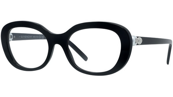 Pearl Black Oval Eyeglasses