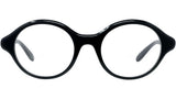 Slim Black Round Eyeglasses