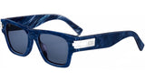 DiorBlackSuit 2U Marble Blue Rectangular Sunglasses
