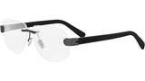 Bvlgari Aluminium Silver Geometric Eyeglasses