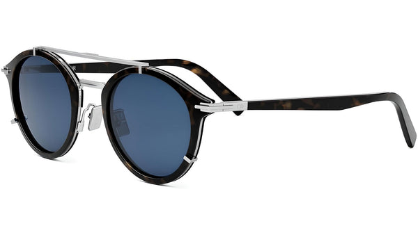 DiorBlackSuit R7U Havana Round Sunglasses